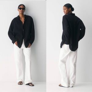 Little Moon AirPlush Cotton™ Sail Shirt Sz M Black